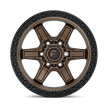 Fuel Wheels D699 Kicker 17x9 Matte Bronze w/Black Bead Ring 1mm ET 110.1mm CB 5x150