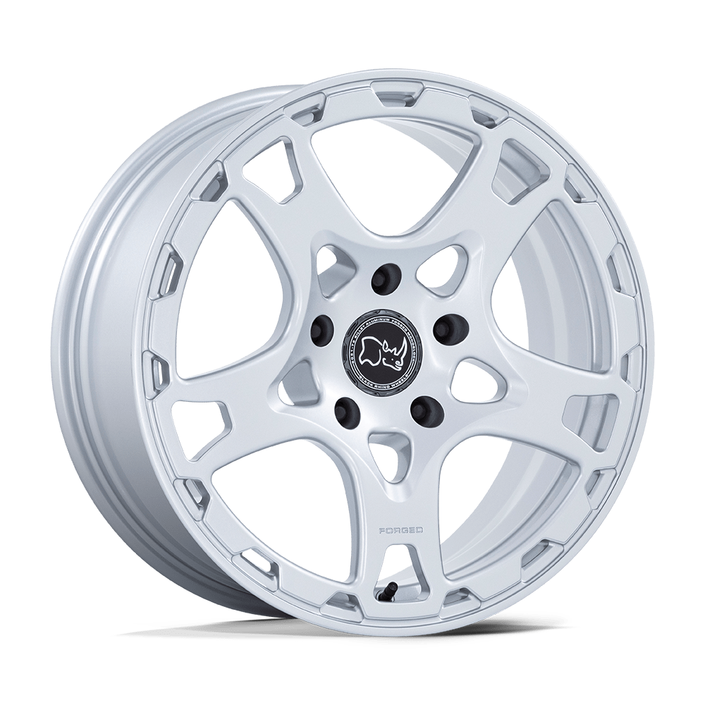 Black Rhino Hard Alloys Klaue 18x8 Matte Silver 20mm ET 71.5mm CB 5x130