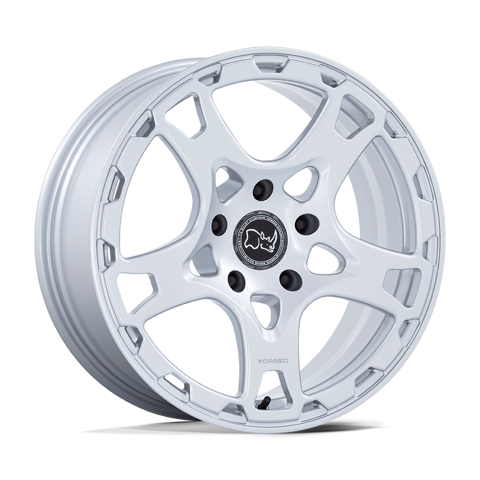 Black Rhino Hard Alloys Klaue 18x8 Matte Silver 20mm ET 71.5mm CB 5x130