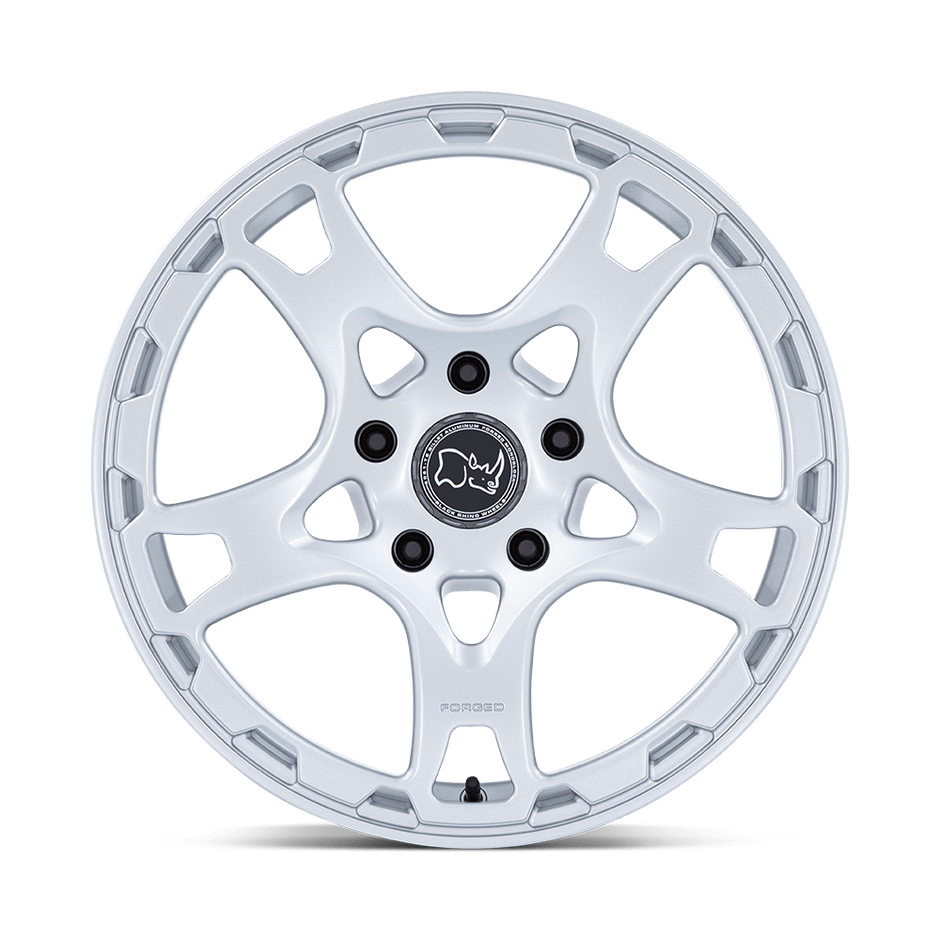 Black Rhino Hard Alloys Klaue 18x8 Matte Silver 20mm ET 71.5mm CB 5x130
