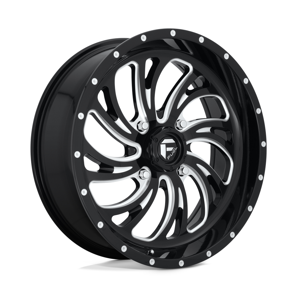 Fuel Wheels D641 Kompressor UTV 18x7 Gloss Black Milled 13mm ET 132mm CB 4x156