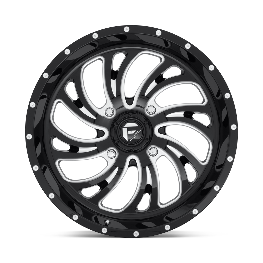 Fuel Wheels D641 Kompressor UTV 18x7 Gloss Black Milled 13mm ET 132mm CB 4x156