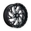 Fuel Wheels D641 Kompressor UTV 18x7 Gloss Black Milled 13mm ET 132mm CB 4x156