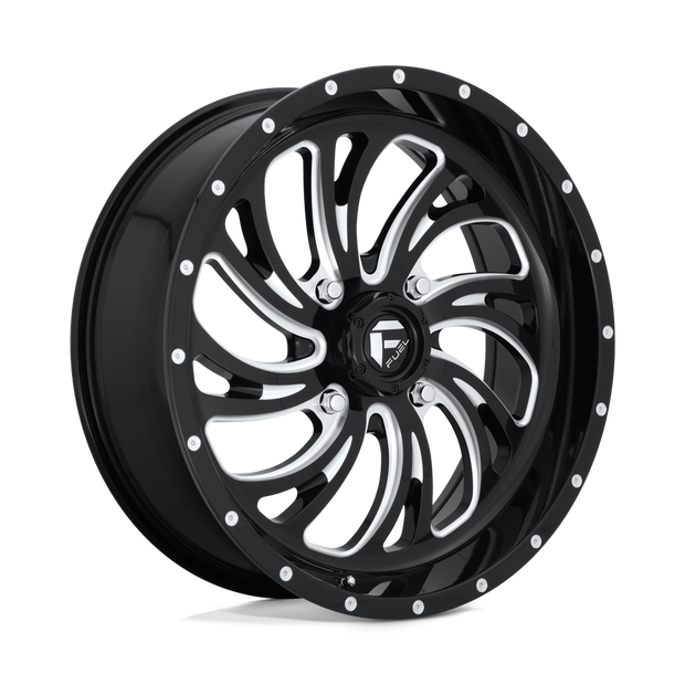 Fuel Wheels D641 Kompressor UTV 18x7 Gloss Black Milled 13mm ET 132mm CB 4x156