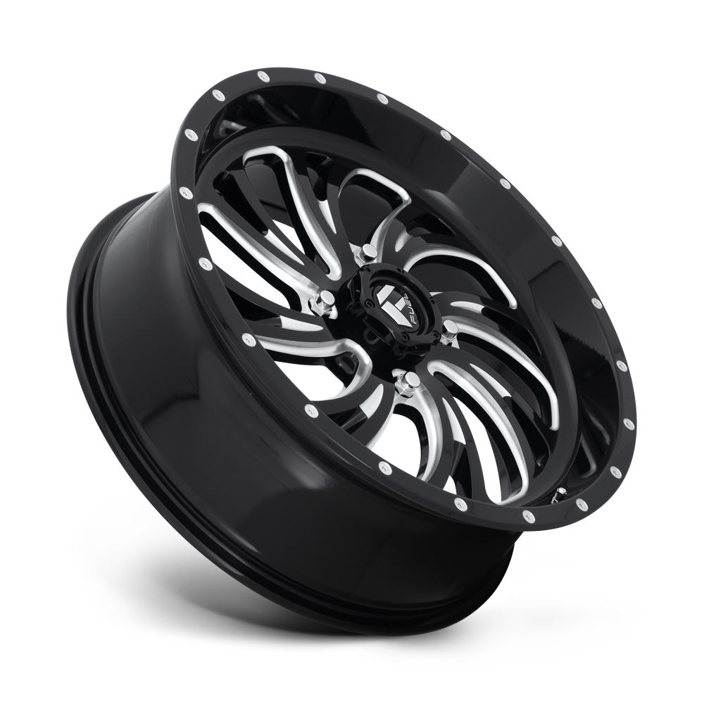 Fuel Wheels D641 Kompressor UTV 18x7 Gloss Black Milled 13mm ET 132mm CB 4x156