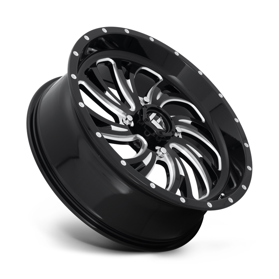 Fuel Wheels D641 Kompressor UTV 18x7 Gloss Black Milled 13mm ET 132mm CB 4x156