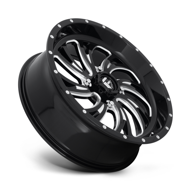 Fuel Wheels D641 Kompressor UTV 18x7 Gloss Black Milled 13mm ET 132mm CB 4x156