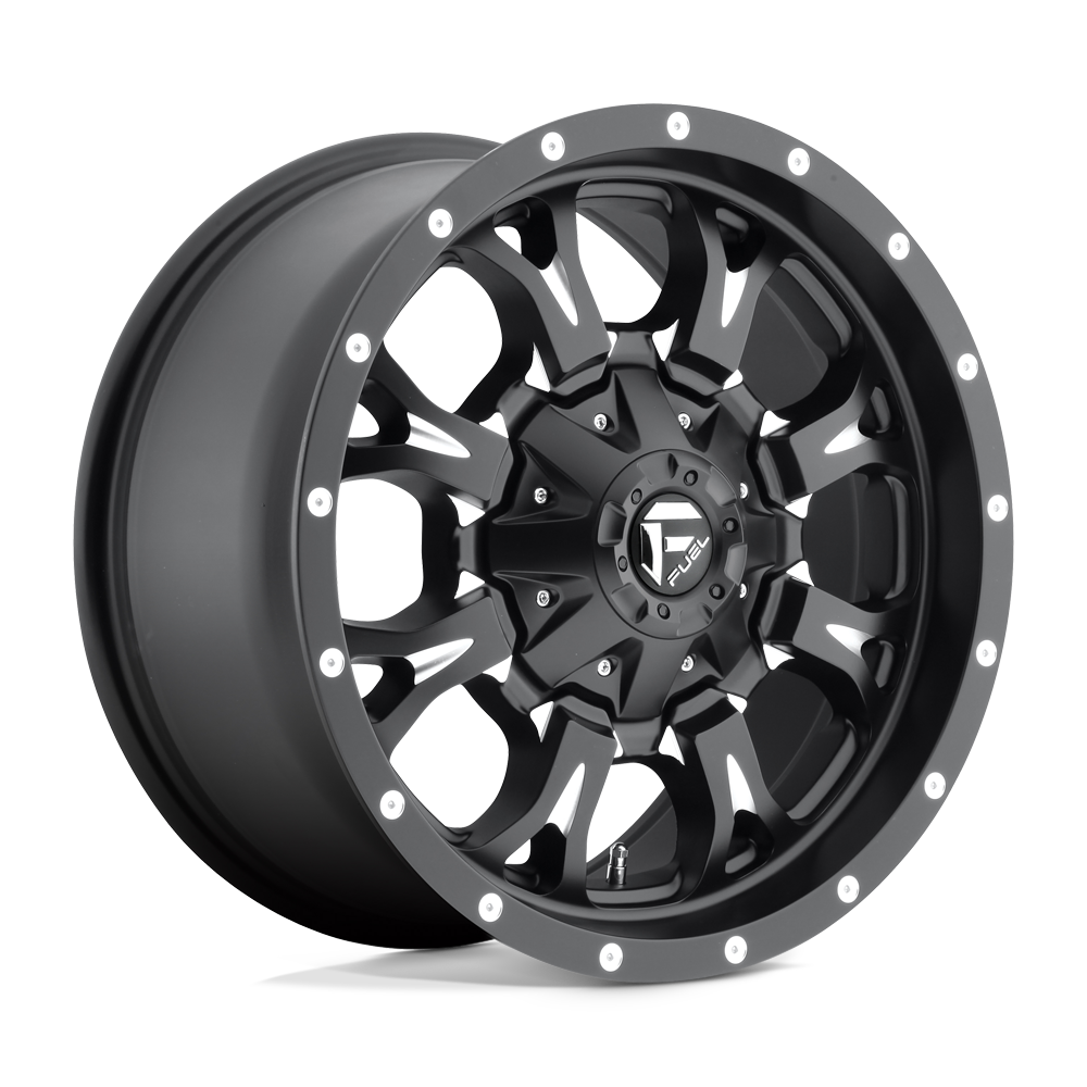 Fuel Wheels D517 Krank Matte Black Milled 17x9 1mm ET 87.1mm CB 5x127