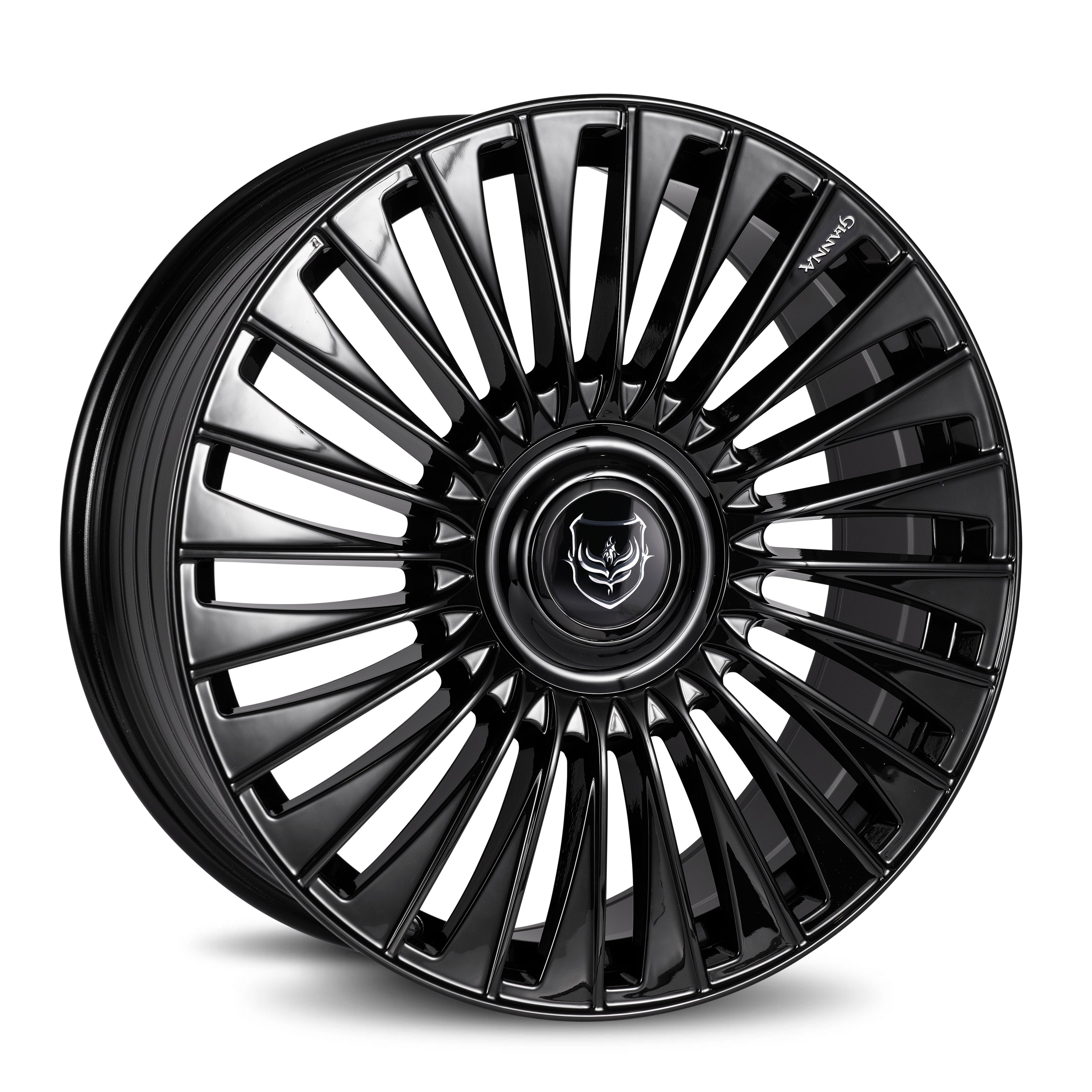 Gianna Wheels Lusso 24x9 Gloss Black wheel