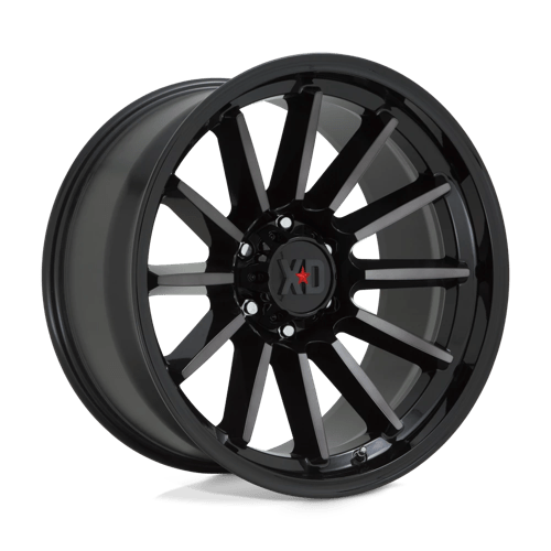 XD Wheels XD855 Luxe 20x10 Gloss Black Machined w/Gray Tint -18mm ET 71.5mm CB 5x127 wheel