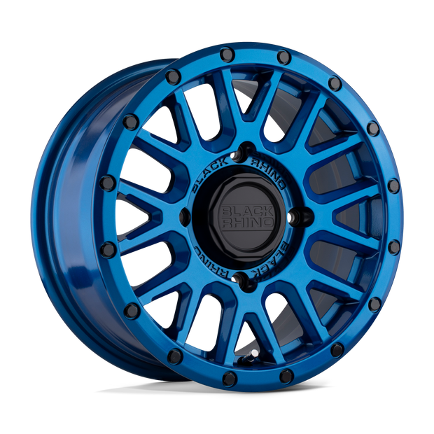 Black Rhino Hard Alloys La Paz UTV 15x7 Blue w/Black Bolts 36mm ET 132mm CB 4x156