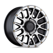Black Rhino Hard Alloys La Paz UTV 15x7 Semi Gloss Black w/Machined Face 51mm ET 106.1mm CB 4x137