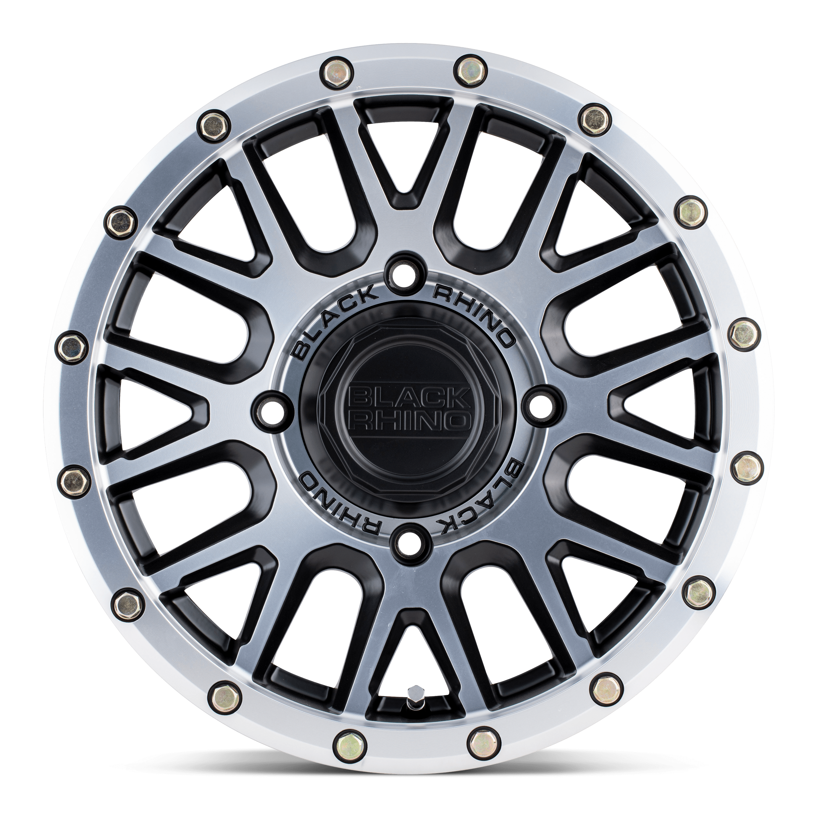 Black Rhino Hard Alloys La Paz UTV 15x7 Semi Gloss Black w/Machined Face 51mm ET 106.1mm CB 4x137