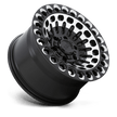 Black Rhino Hard Alloys Labyrinth 17x9.5 Gloss Black w/Machined Face & Milled -18mm ET 71.5mm CB 5x127