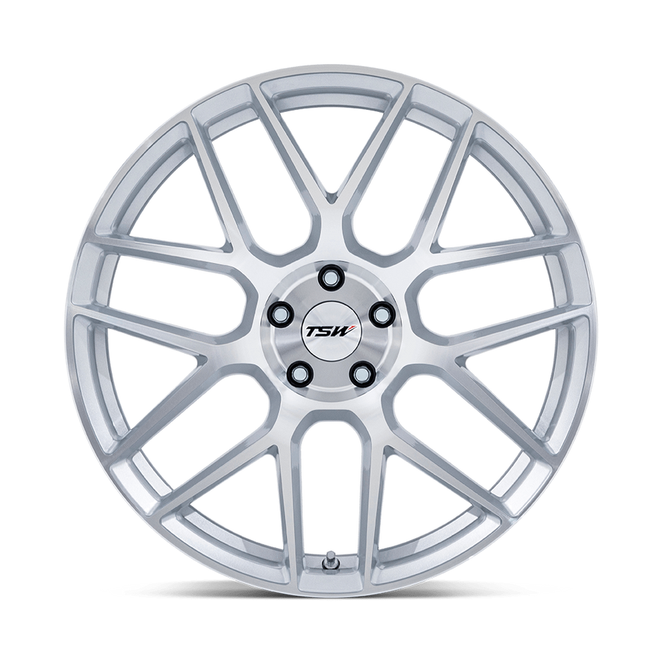 TSW TW002 Lasarthe 17x8 Gloss Silver Machined 40mm ET 72.56mm CB 5x114.3