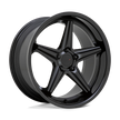 TSW Launch 19x9.5 Matte Black w/Gloss Black Lip 40mm ET 66.56mm CB 5x112