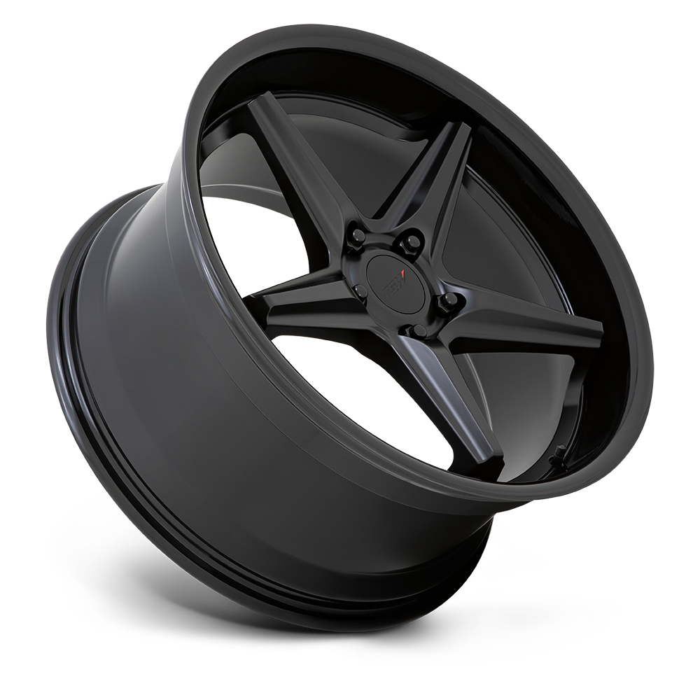 TSW Launch 19x9.5 Matte Black w/Gloss Black Lip 40mm ET 66.56mm CB 5x112