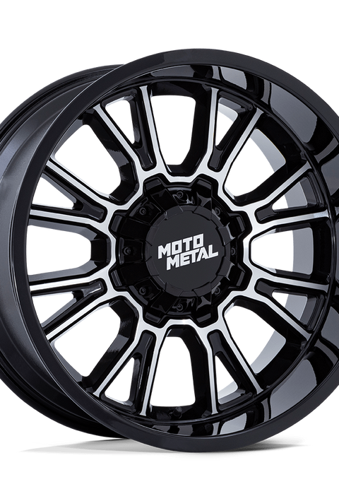 Moto Metal MO810 Legacy 17x9 Gloss Black Machined 1mm ET 78.1mm CB Custom BP