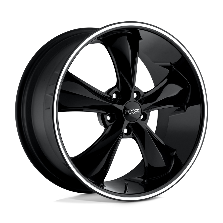Foose Wheels F104 Legend 18x8.5 Gloss Black Milled 34mm ET 72.56mm CB 5x114.3