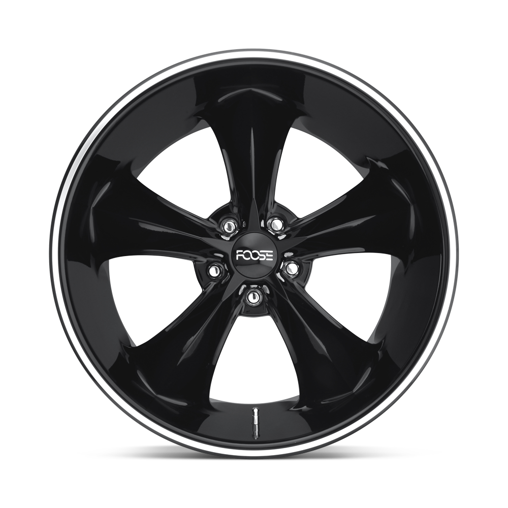 Foose Wheels F104 Legend 18x8.5 Gloss Black Milled 34mm ET 72.56mm CB 5x114.3