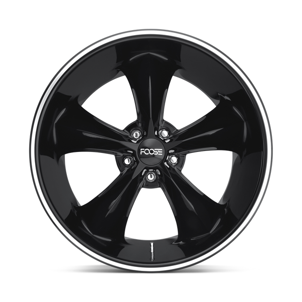 Foose Wheels F104 Legend 20x8.5 Gloss Black Milled 7mm ET 71.5mm CB 5x115
