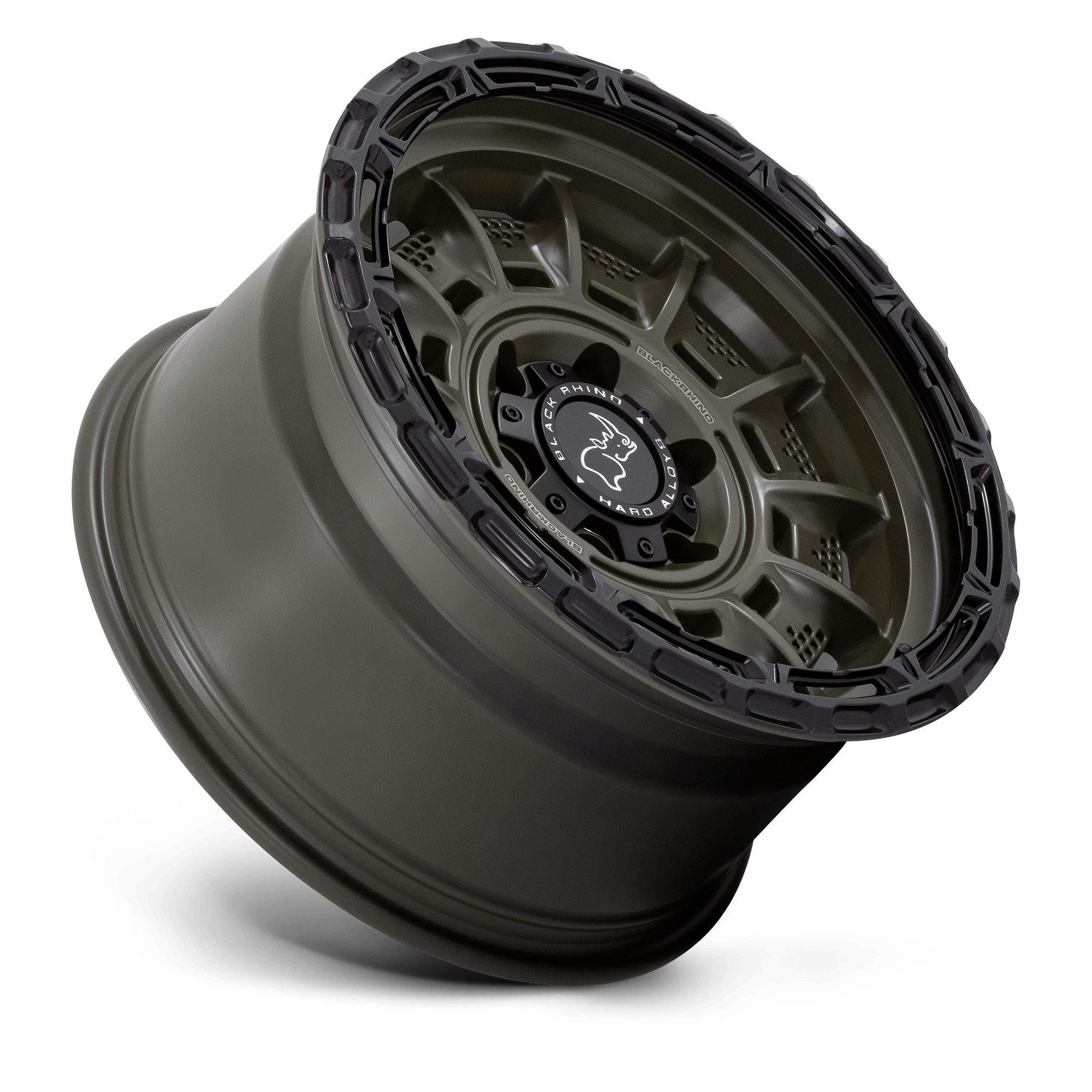 Black Rhino Hard Alloys Legion 20x10 Olive Drab Green w/Black Lip -18mm ET 87.1mm CB 6x135