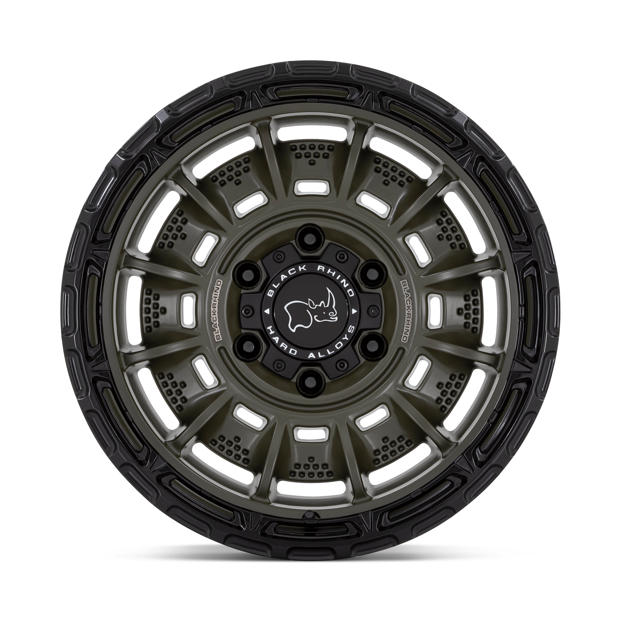 Black Rhino Hard Alloys Legion 20x10 Olive Drab Green w/Black Lip -18mm ET 87.1mm CB 6x135