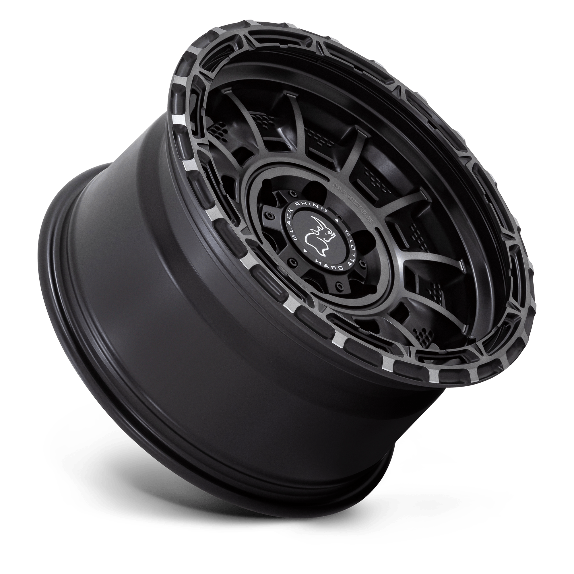 Black Rhino Hard Alloys Legion 17x9 Matte Black Gray Tint 0mm ET 71.5mm CB 5x127