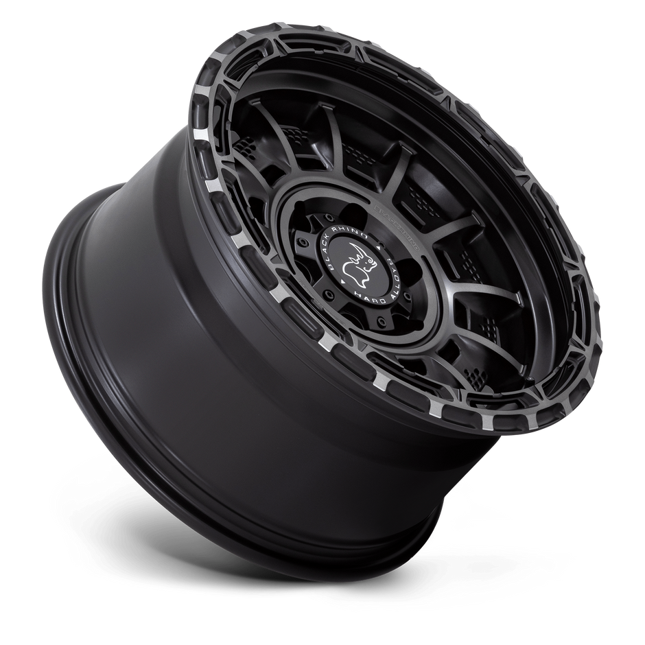 Black Rhino Hard Alloys Legion 17x9 Matte Black Gray Tint 0mm ET 71.5mm CB 5x127