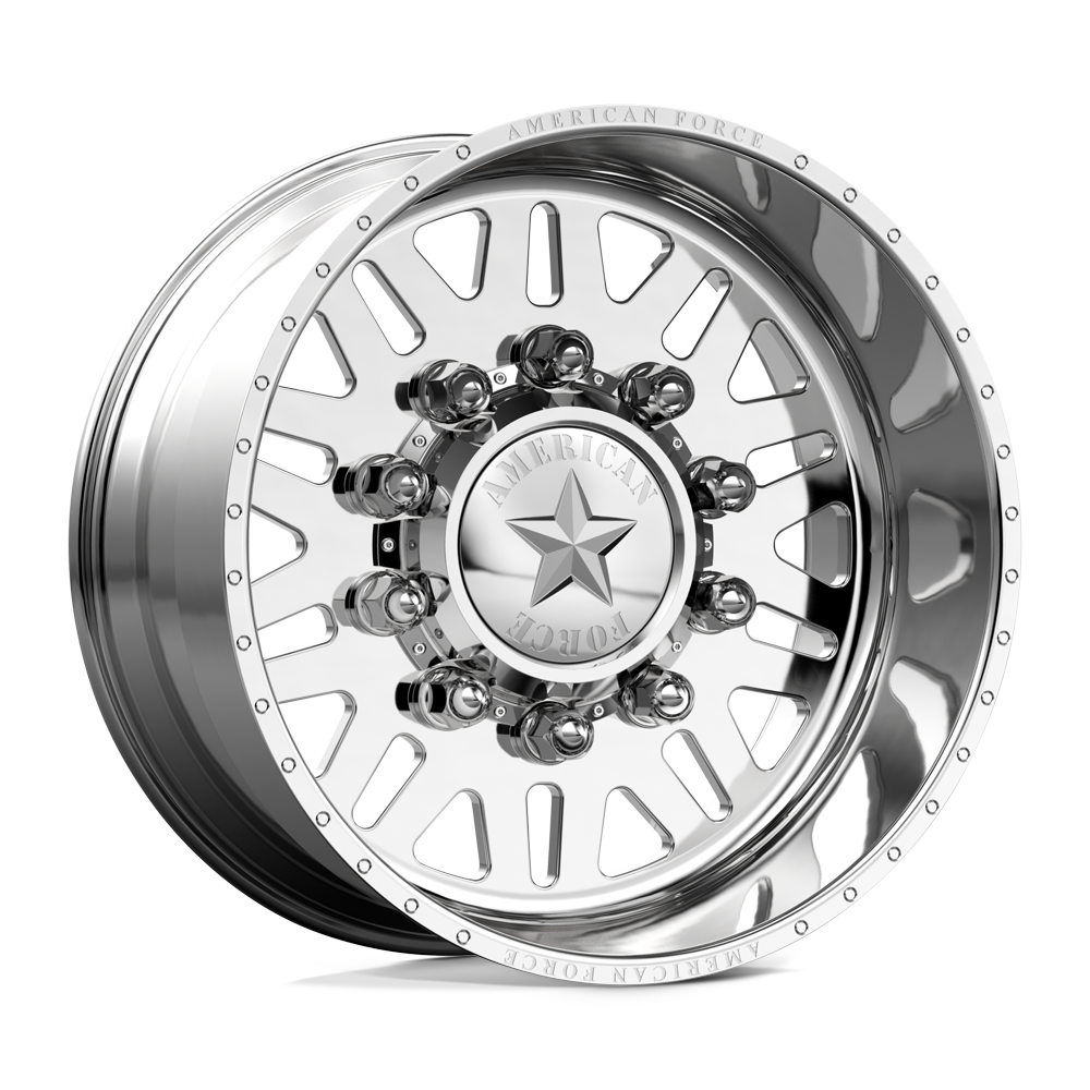 American Force Liberty SD forged wheels in polished finish, three-quarter view