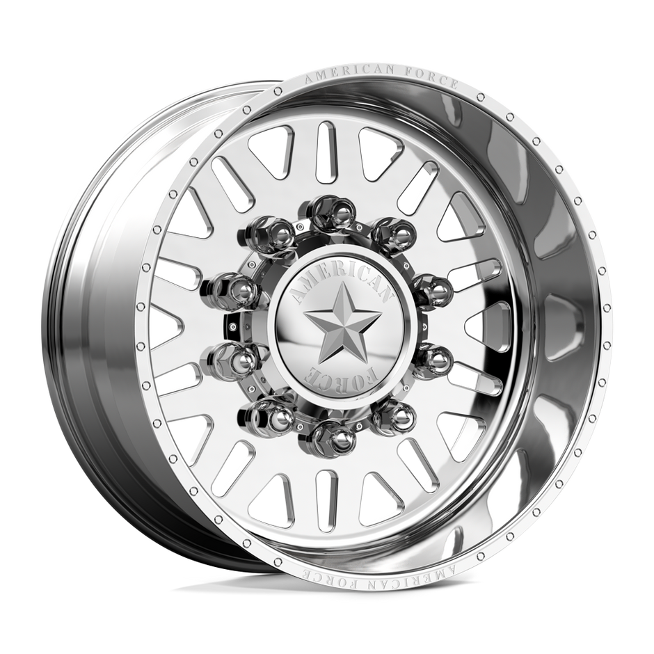 American Force Liberty SD forged wheels in polished finish, three-quarter view