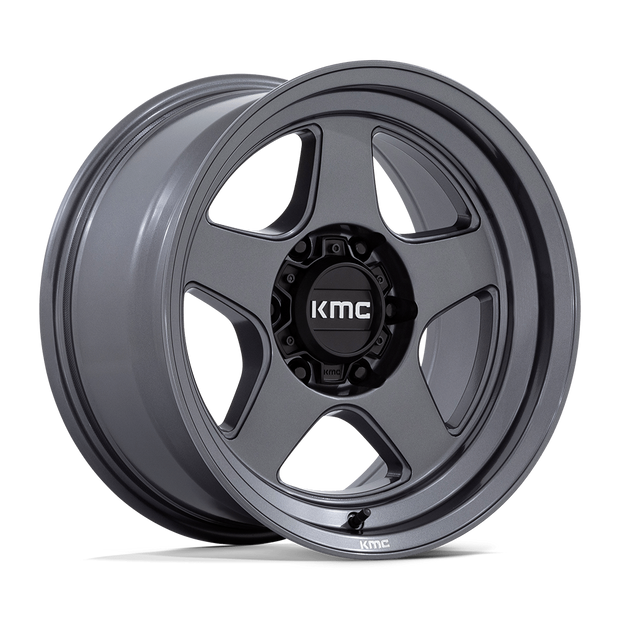 KMC Wheels KM728 Lobo 17x8.5 Matte Anthracite 18mm ET 66.06mm CB 6x114.3