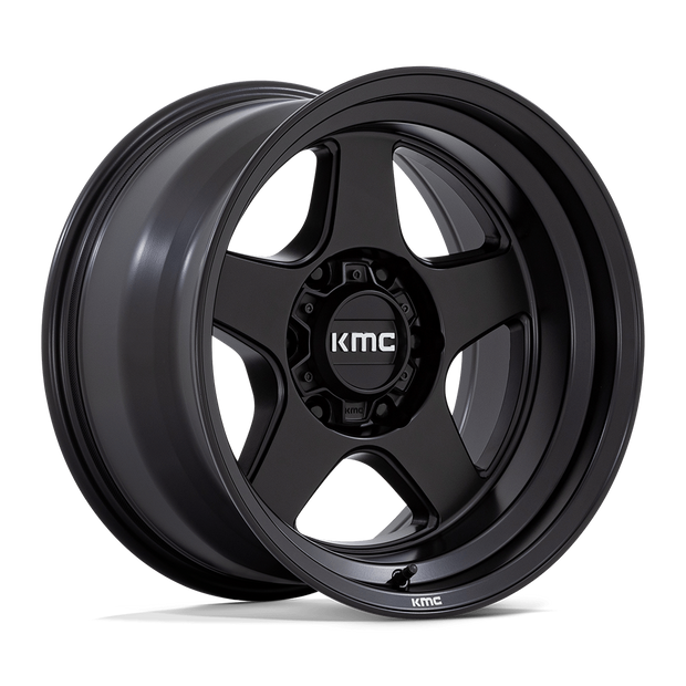 KMC Wheels KM728 Lobo 17x8.5 Matte Black 18mm ET 66.06mm CB 6x114.3