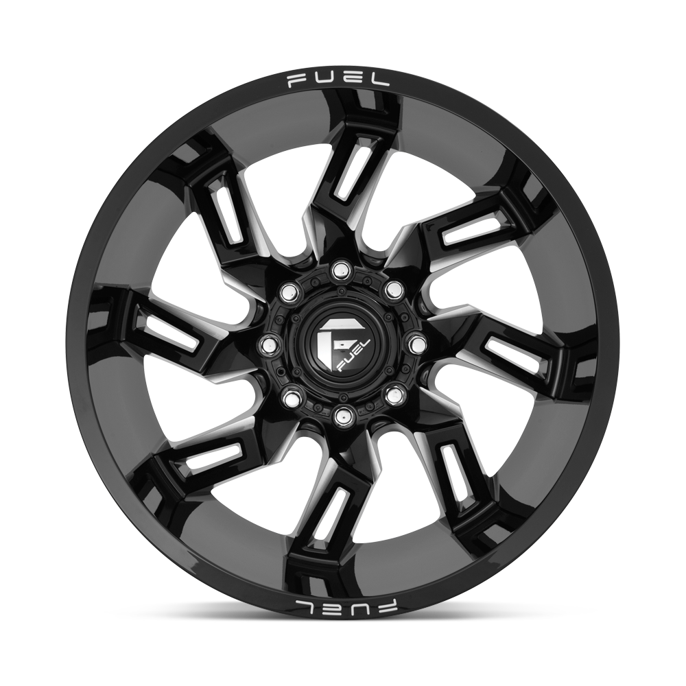 Fuel Wheels D747 Lockdown 20x10 Gloss Black Milled -18mm ET 125.1mm CB 8x170