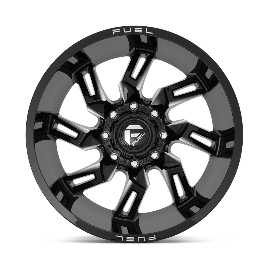 Fuel Wheels D747 Lockdown 20x10 Gloss Black Milled -18mm ET 125.1mm CB 8x170