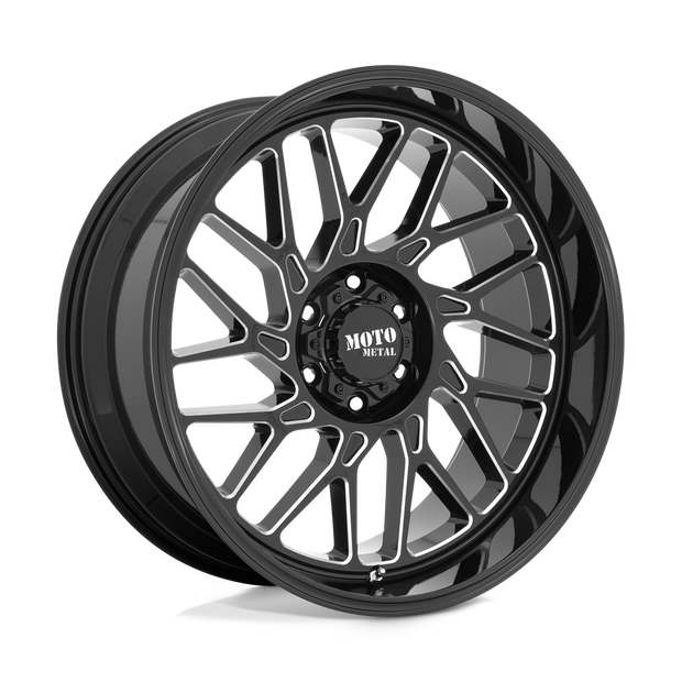 Moto Metal MO805 20x10 Gloss Black Milled -18mm ET 71.5mm CB 5x127