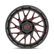 Moto Metal MO805 20x10 Gloss Black Milled w/Red Tint -18mm ET 87.1mm CB 6x135