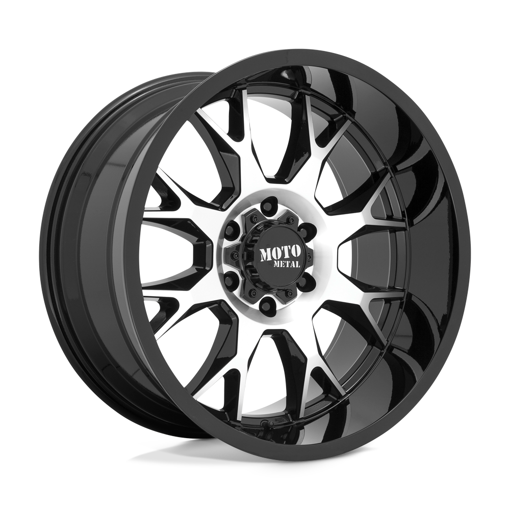 Moto Metal MO806 20x10 Gloss Black Machined -18mm ET 71.5mm CB 5x127