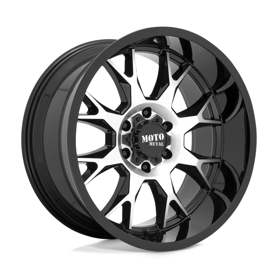 Moto Metal MO806 20x10 Gloss Black Machined -18mm ET 71.5mm CB 5x127