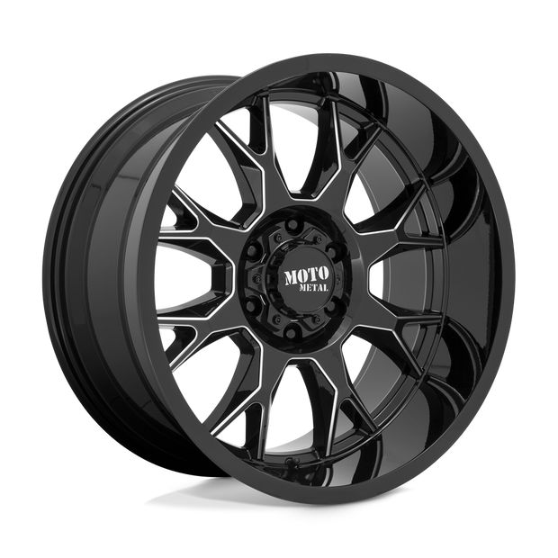 Moto Metal MO806 20x10 Gloss Black Milled -18mm ET 71.5mm CB 5x127