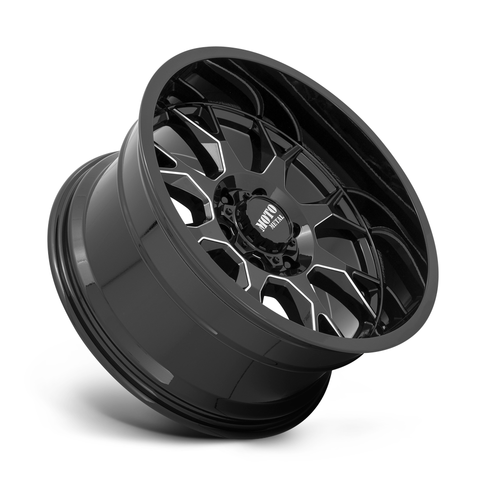 Moto Metal MO806 20x10 Gloss Black Milled -18mm ET 71.5mm CB 5x127