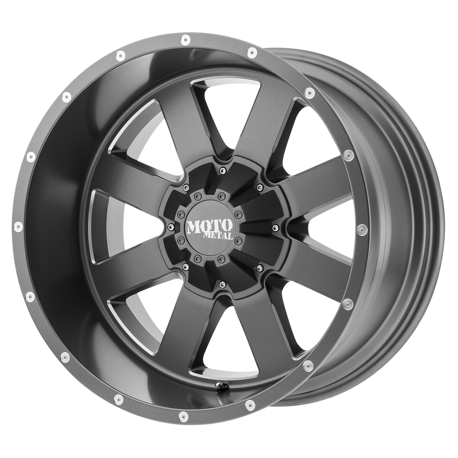Moto Metal MO962 18x10 Satin Gray Milled -24mm ET 78.3mm CB 6x114.3