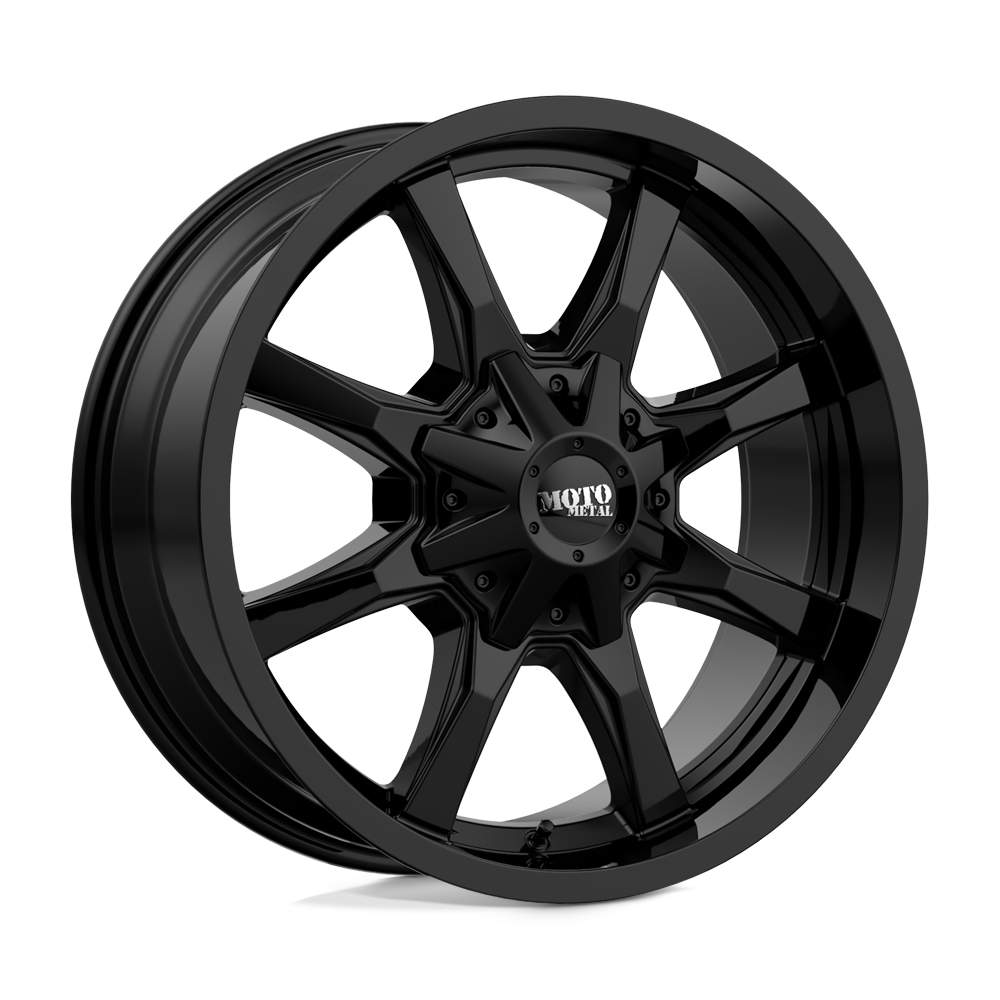 Moto Metal MO970 18x9 Full Gloss Black 18mm ET 124.2mm CB 8x180