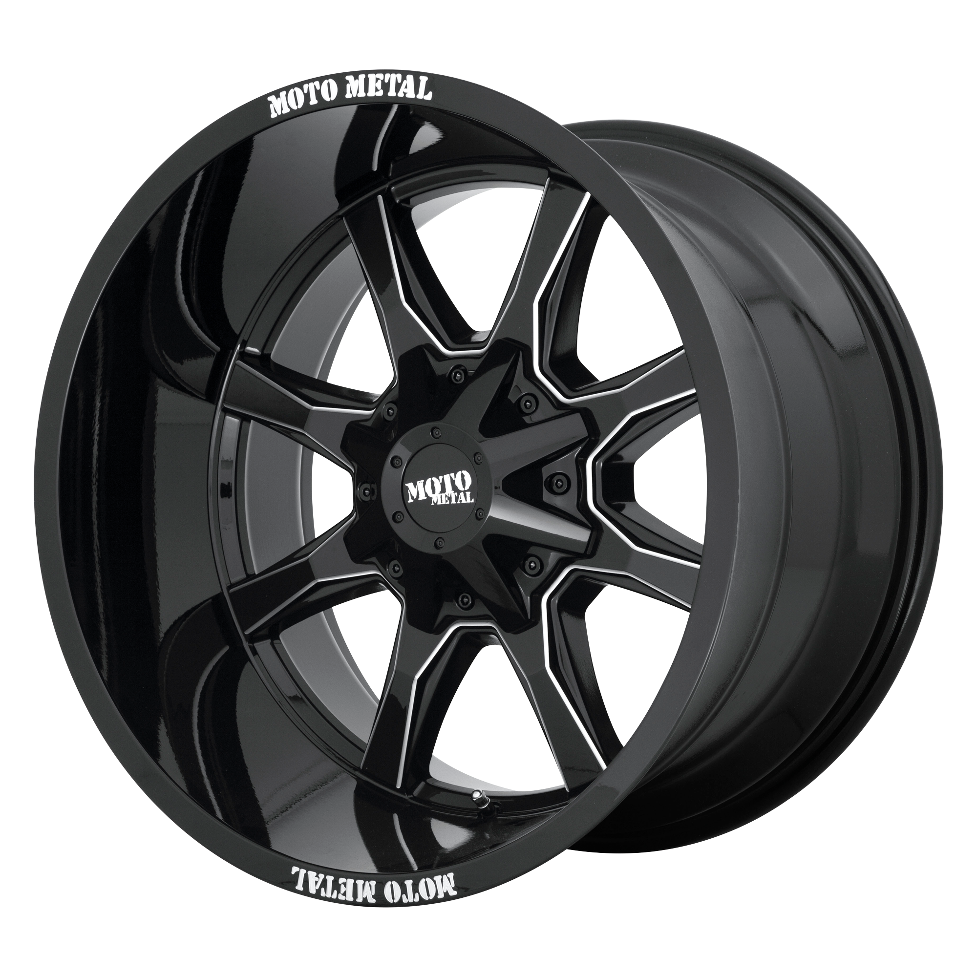 Moto Metal MO970 18x9 Gloss Black Milled 18mm ET 72.6mm CB 6x114.3