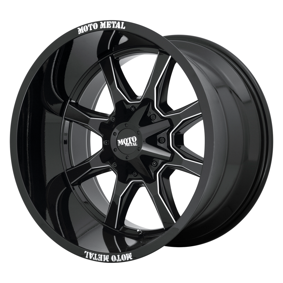 Moto Metal MO970 18x9 Gloss Black Milled 18mm ET 72.6mm CB 6x114.3