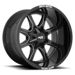 Moto Metal MO970 18x9 Gloss Black Milled w/Moto Metal Lip 18mm ET 78.1mm CB 6x120/6x139.7