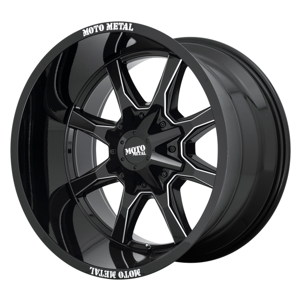 Moto Metal MO970 18x9 Gloss Black Milled 18mm ET 72.6mm CB 6x114.3