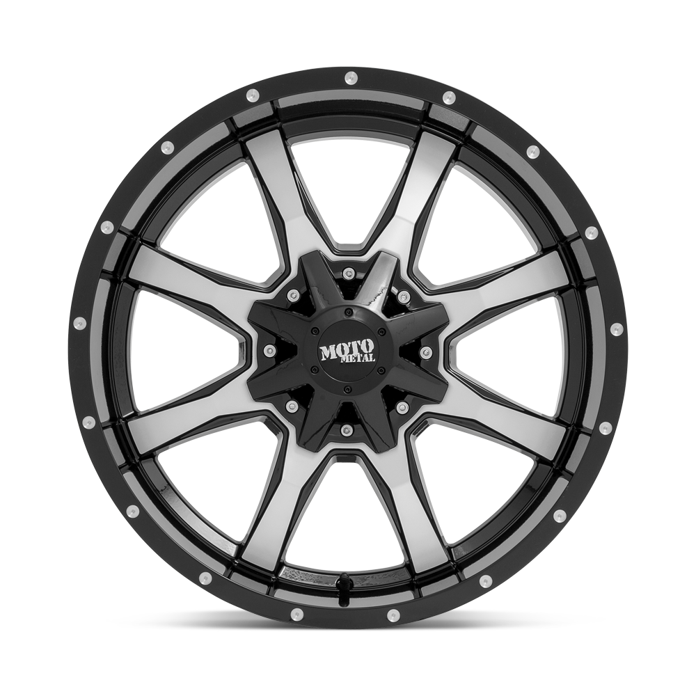 Moto Metal MO970 20x9 Gloss Black w/Machined Face 18mm ET 74.1mm CB 5x115/5x120