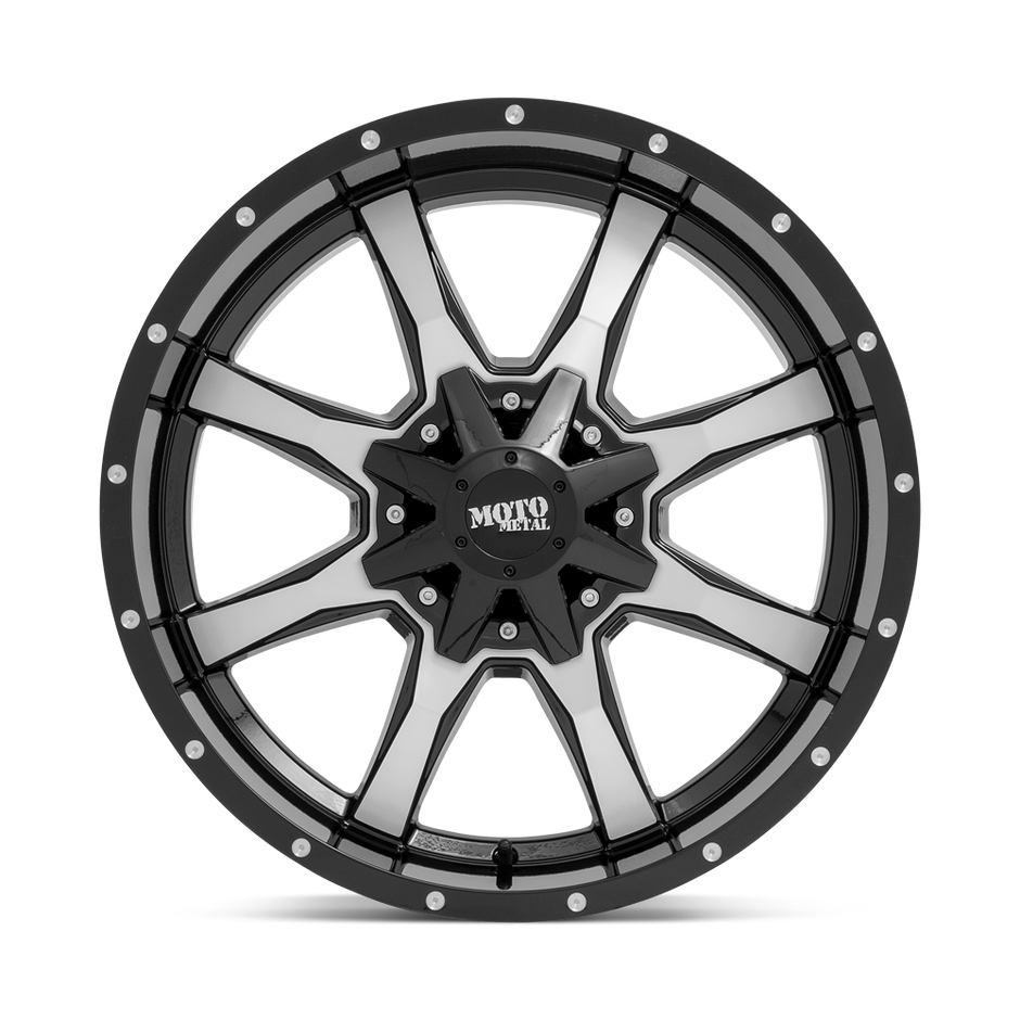 Moto Metal MO970 20x9 Gloss Black w/Machined Face 18mm ET 74.1mm CB 5x115/5x120