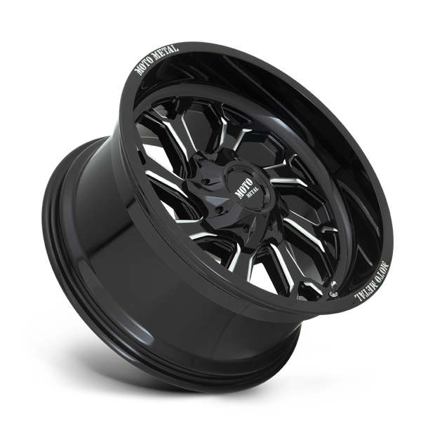 Moto Metal MO999 22x12 Gloss Black Milled -44mm ET 78.1mm CB 6x120